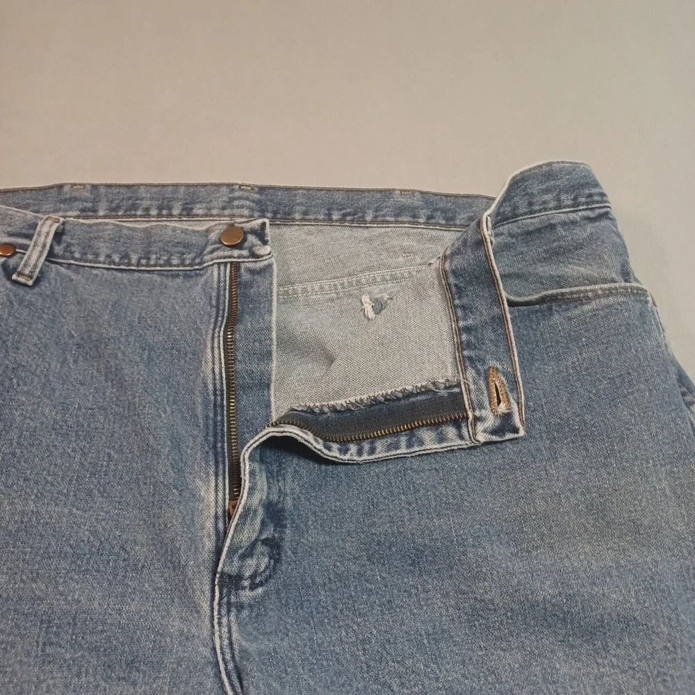Wrangler Mens 13MWZGK‎ Cowboy Cut Original Fit Jeans Blue Denim 42x30 High Rise